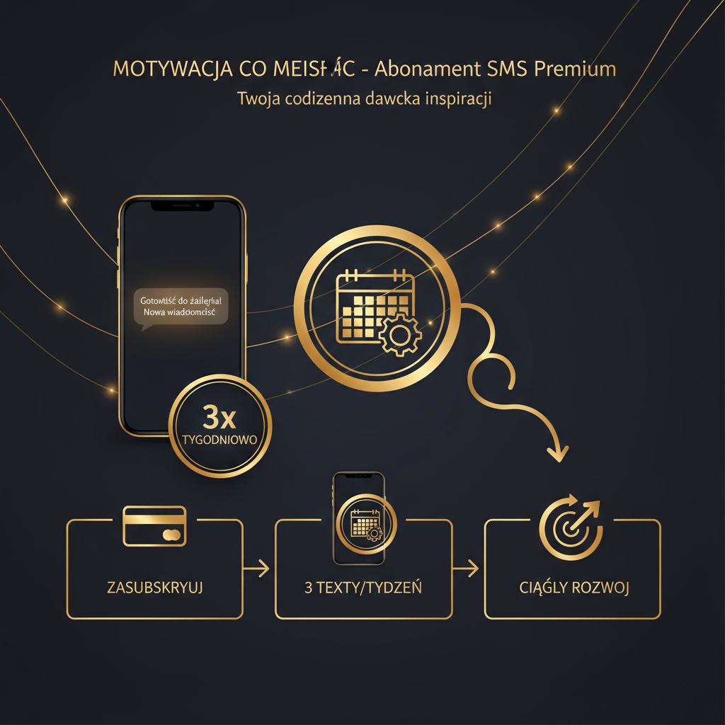 Subskrypcja miesięczna - 3 motywacyjne teksty tygodniowo wspierające rozwój mentalny